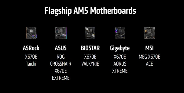 Flagship AM5 motherboards