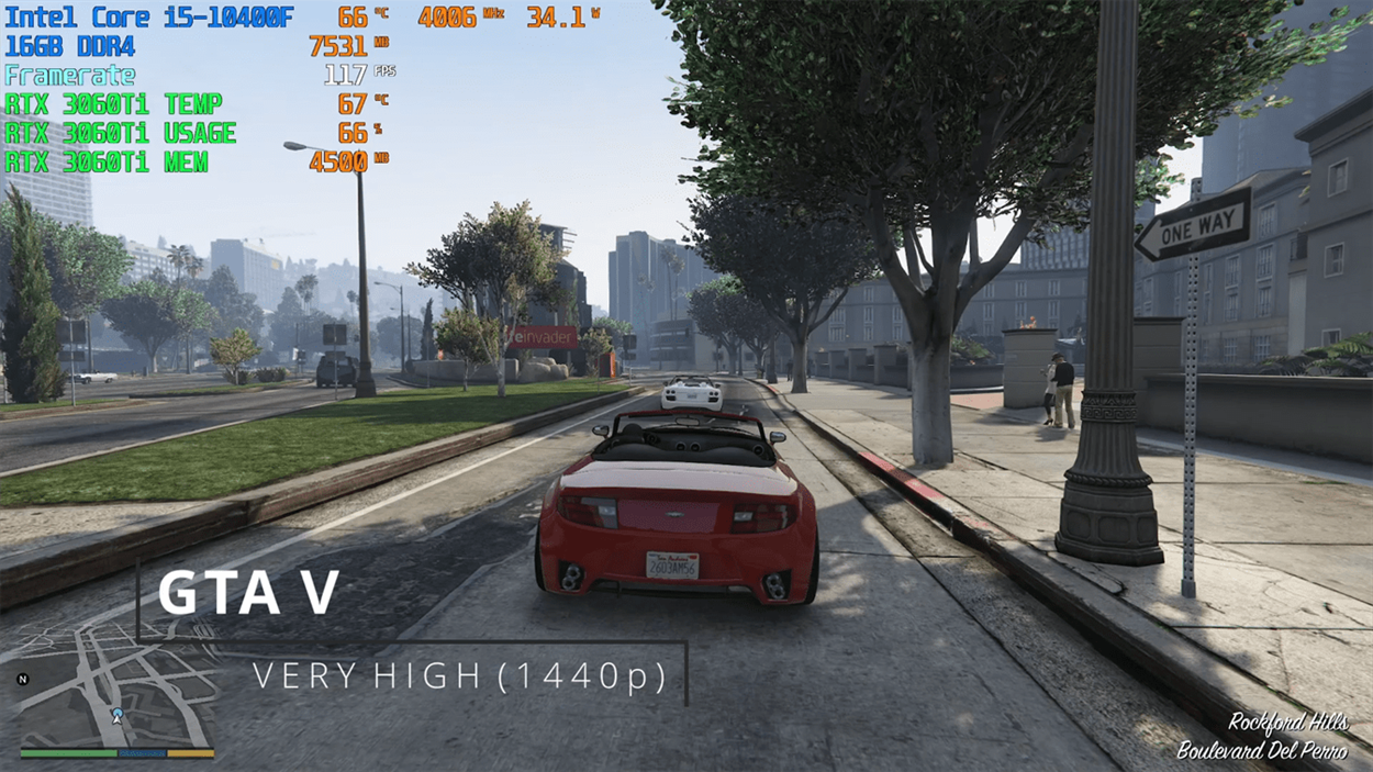 GTA 5 1440p Very High RTX 3060 Ti Benchmark