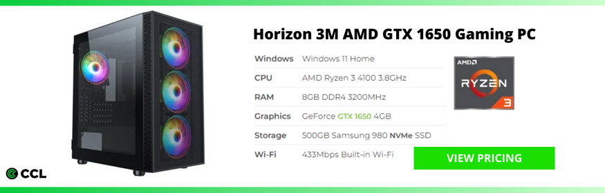 Horizon 3M AMD GTX 1650 Gaming PC