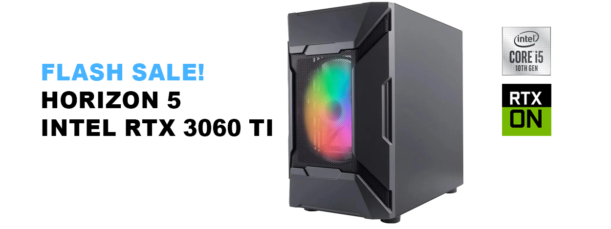 Horizon 5 Intel RTX 3060 Ti Gaming PC