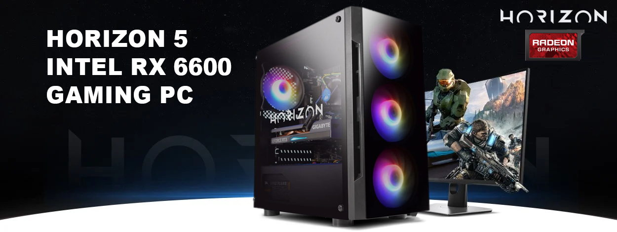 Horizon 5 Intel RX 6600 Next Day Gaming PC