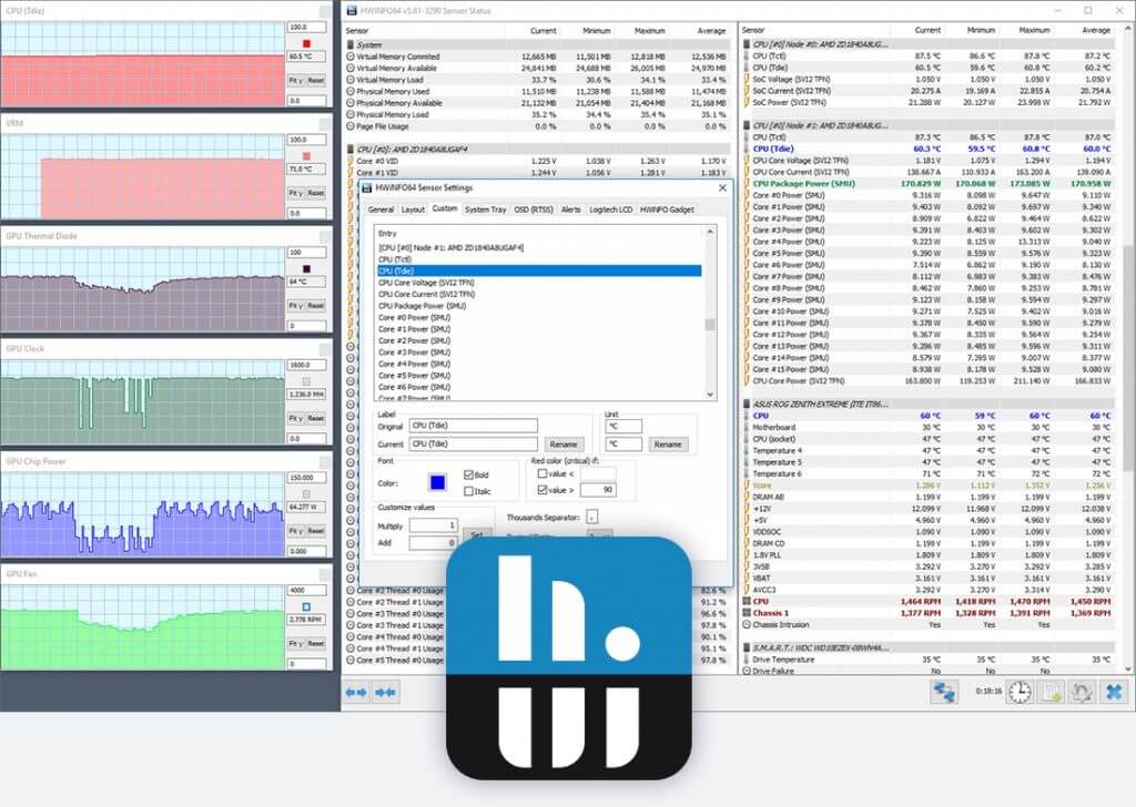 HWiNFO Benchmarking Utility Screenshot