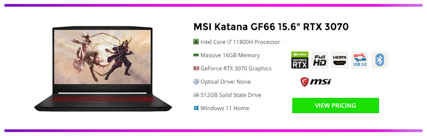 MSI Katana GF66 15.6