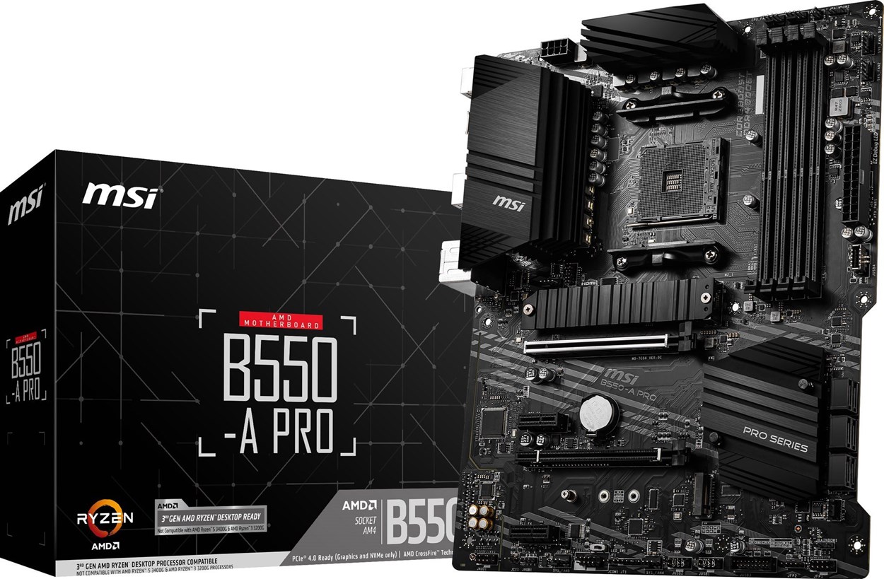 MSI B550-A PRO AMD Socket AM4 Motherboard