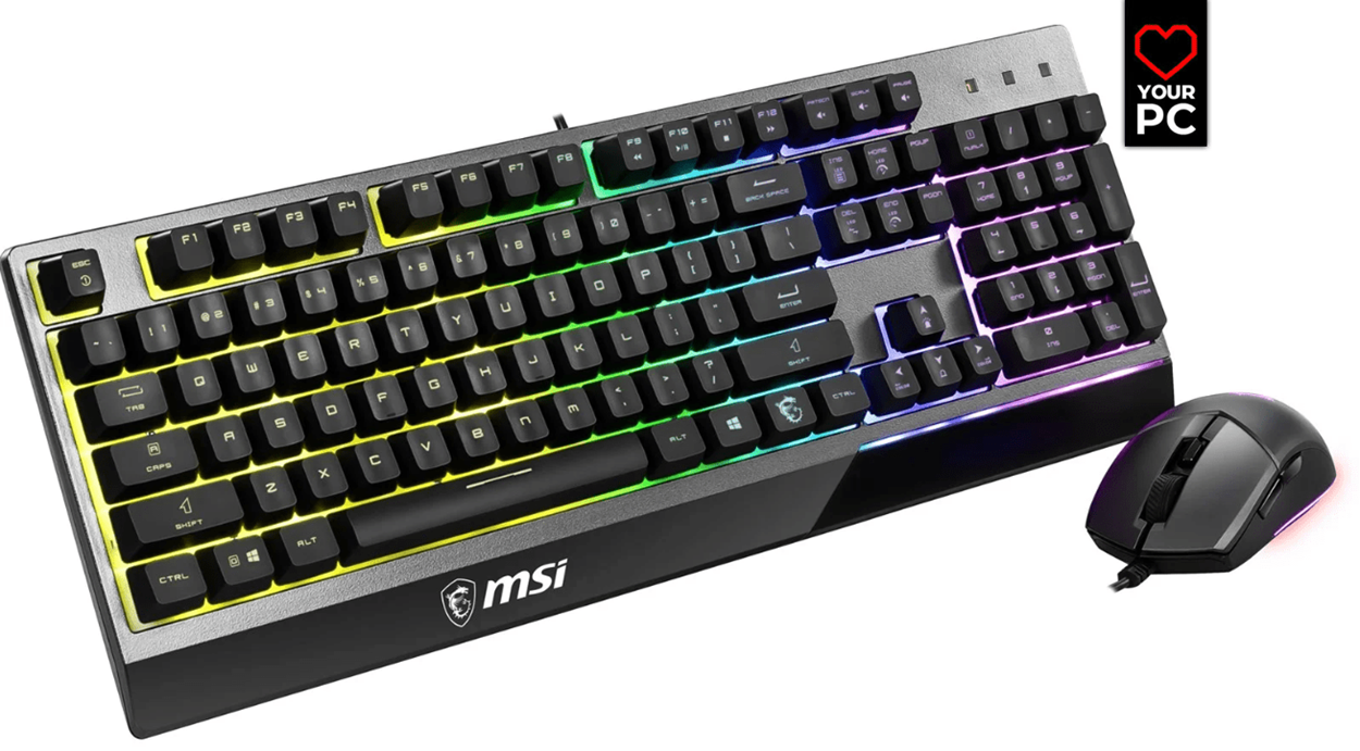 MSI Vigor GK30 Combo RGB Mem-Chanical Keyboard and Mouse Bundle