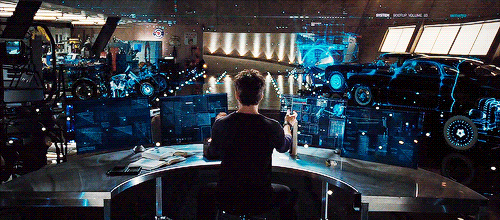 Multiple Monitor Setup - Tony Stark