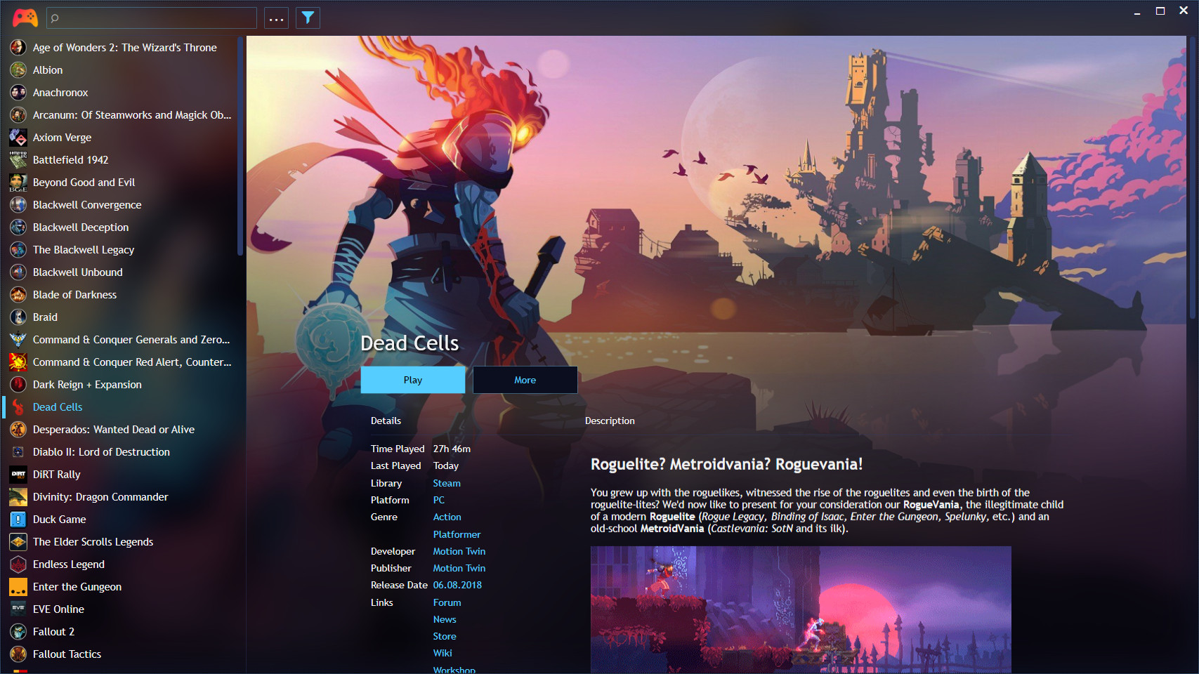 Playnite Multiple Game Platform Interface