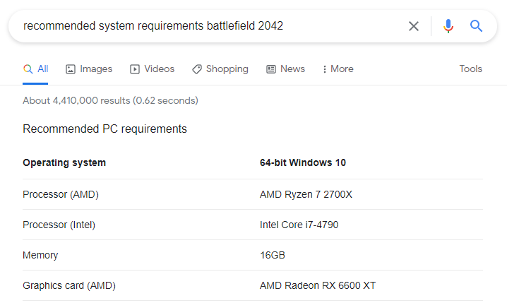 How To Find Out Recommended System Requirements