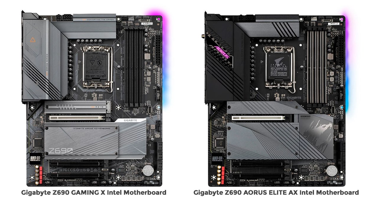 Z690 Gaming X vs. Z690 Aorus Elite AX Side By Side Comparison