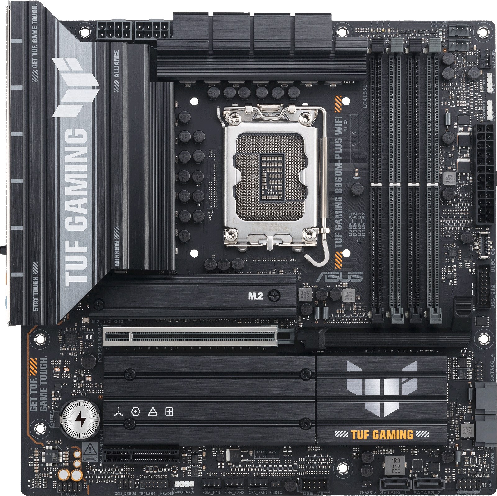 ASUS TUF Gaming B860M-Plus WiFi mATX Motherboard For Intel LGA1851 CPUs