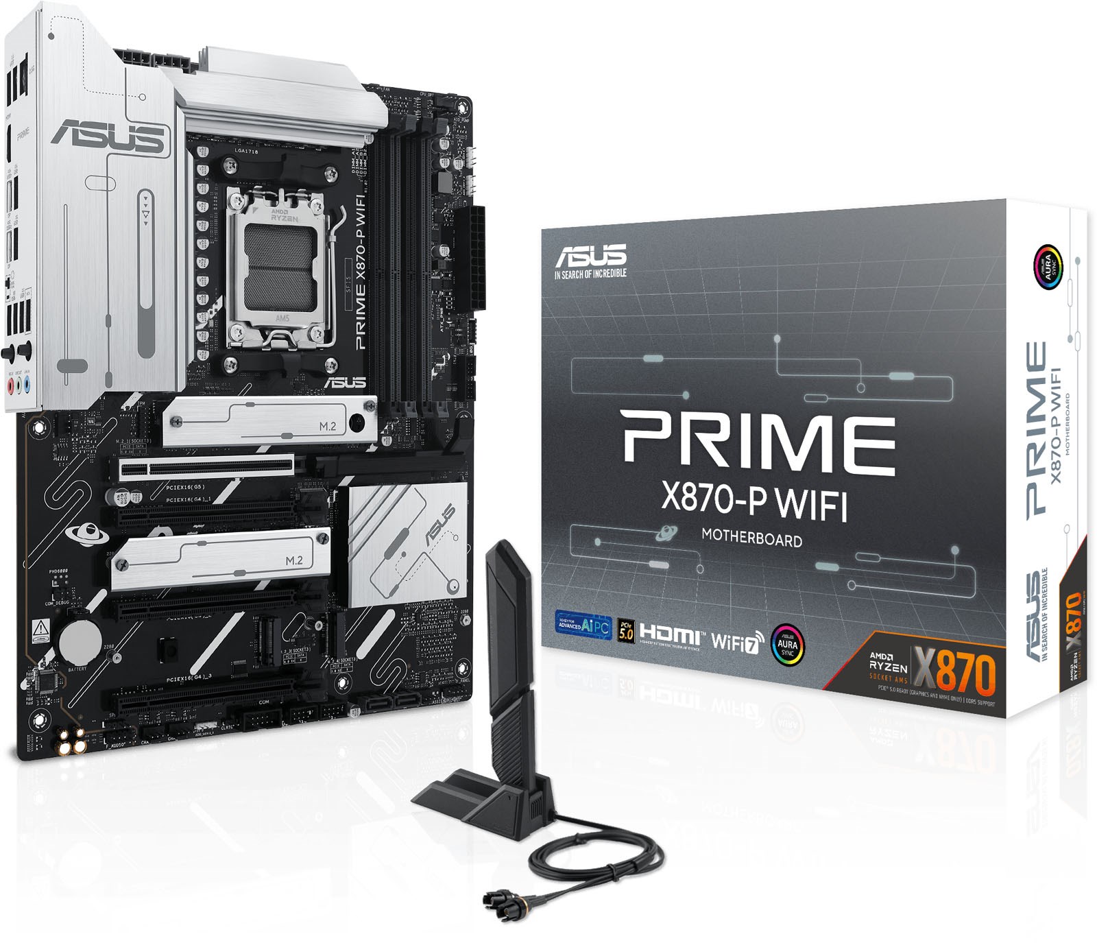 ASUS Prime X870-P WiFi ATX Motherboard For AMD AM5 CPUs