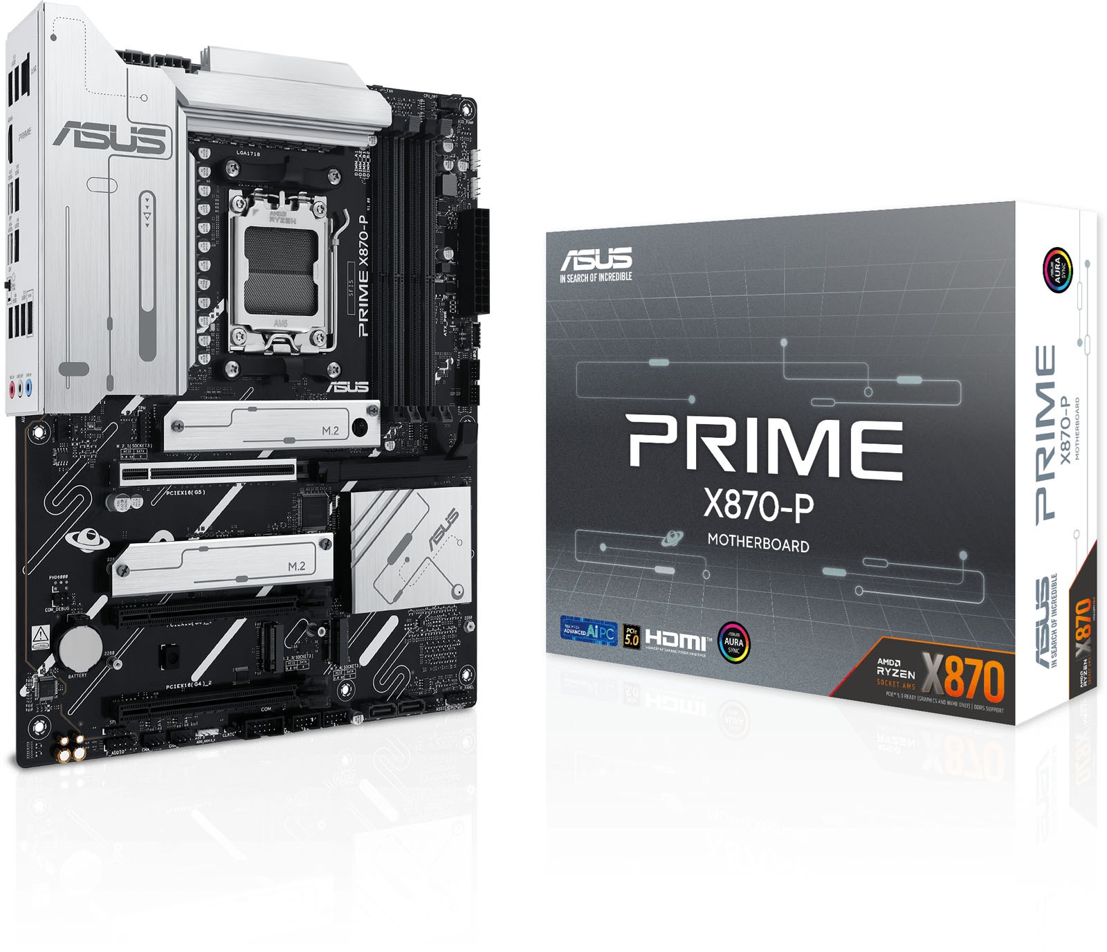 ASUS Prime X870-P ATX Motherboard For AMD AM5 CPUs