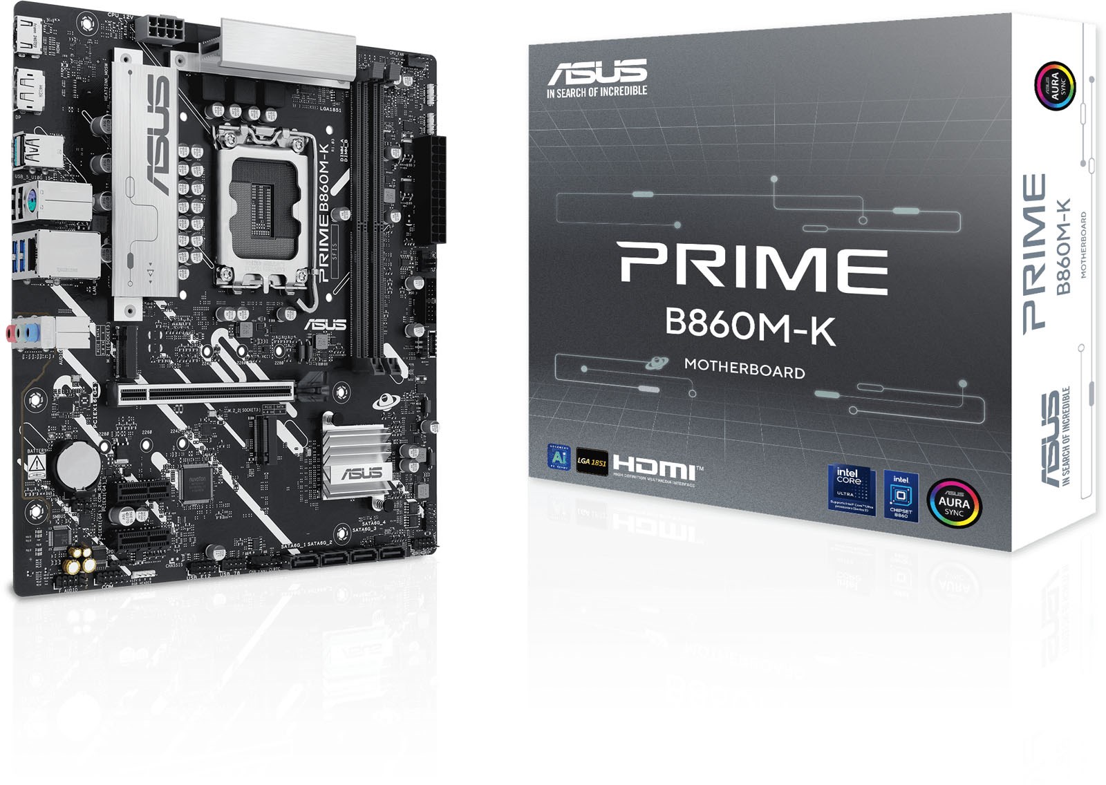 ASUS Prime B860M-K mATX Motherboard For Intel LGA1851 CPUs