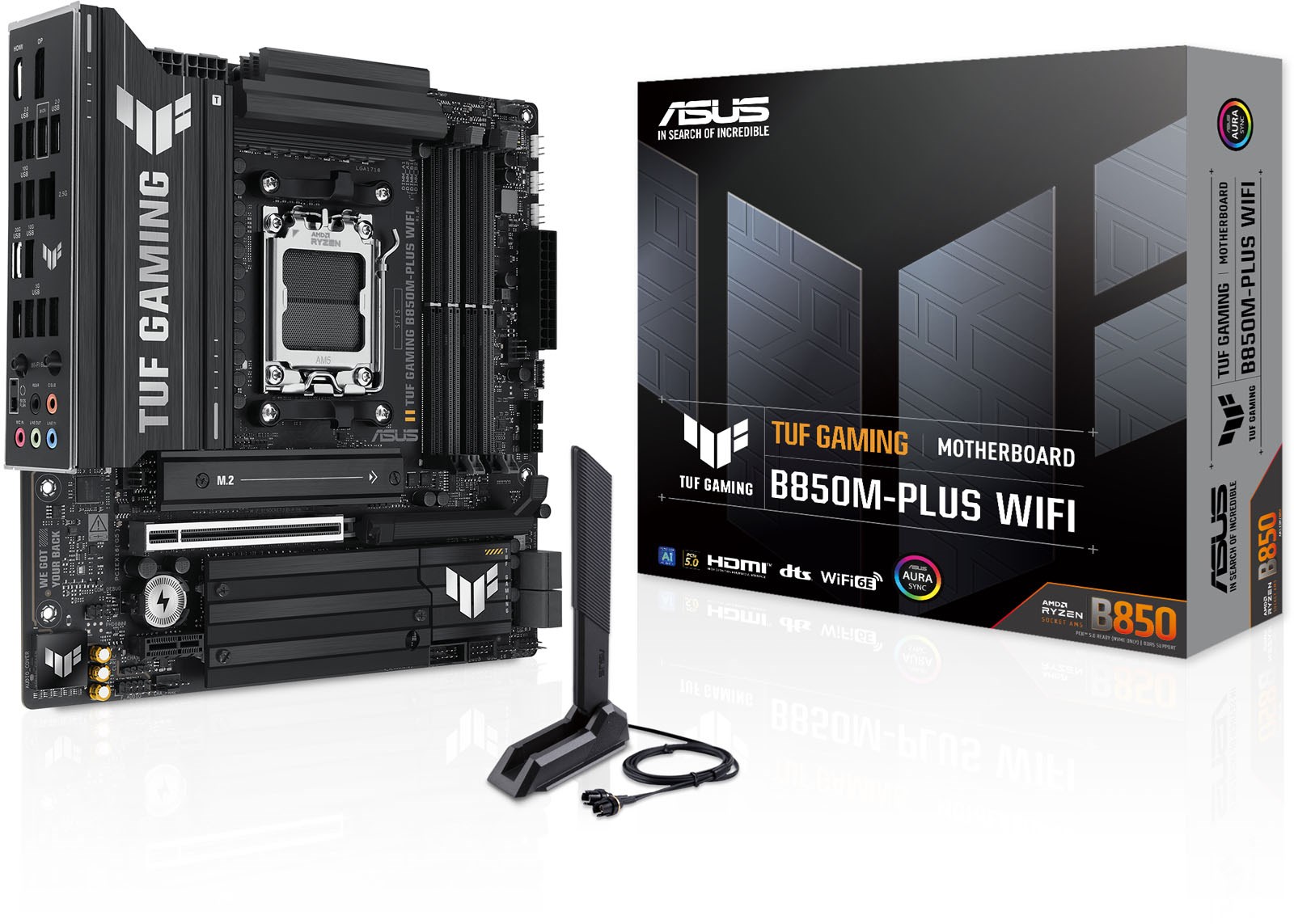 ASUS TUF Gaming B850M-Plus WiFi mATX Motherboard For AMD AM5 CPUs