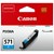 Canon CLI-571 Ink Cartridge - Cyan, 7ml (Yield 173 Photos)