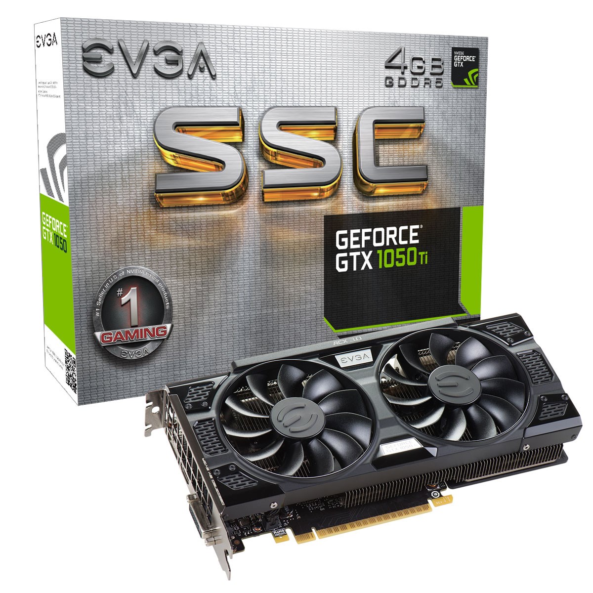 EVGA GeForce GTX 1050 Ti SSC 4GB Graphics Card - 04G-P4-6255-KR | CCL ...