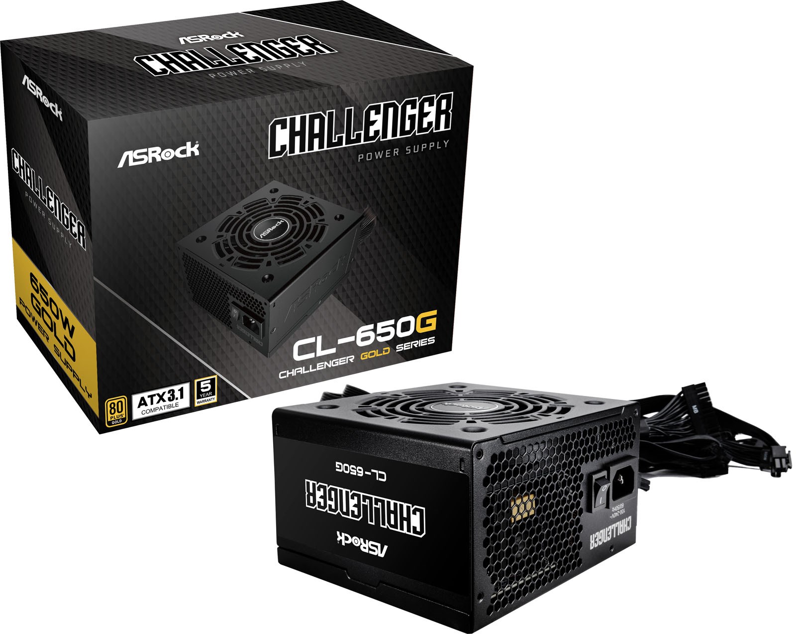 650W ASRock Challenger 650G 80 Plus Gold PSU