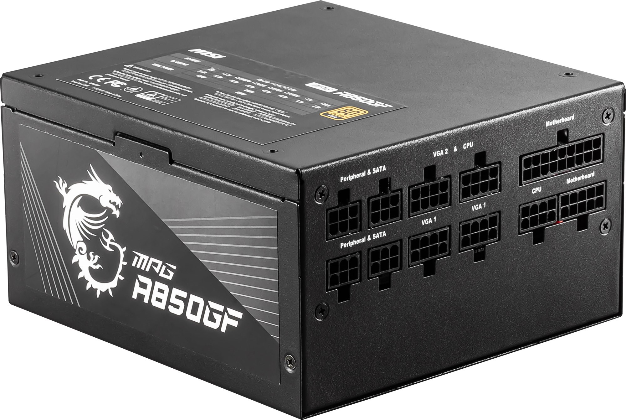 MSI MPG A850GF 850W Modular 80+ Gold PSU - MPG A850GF | CCL