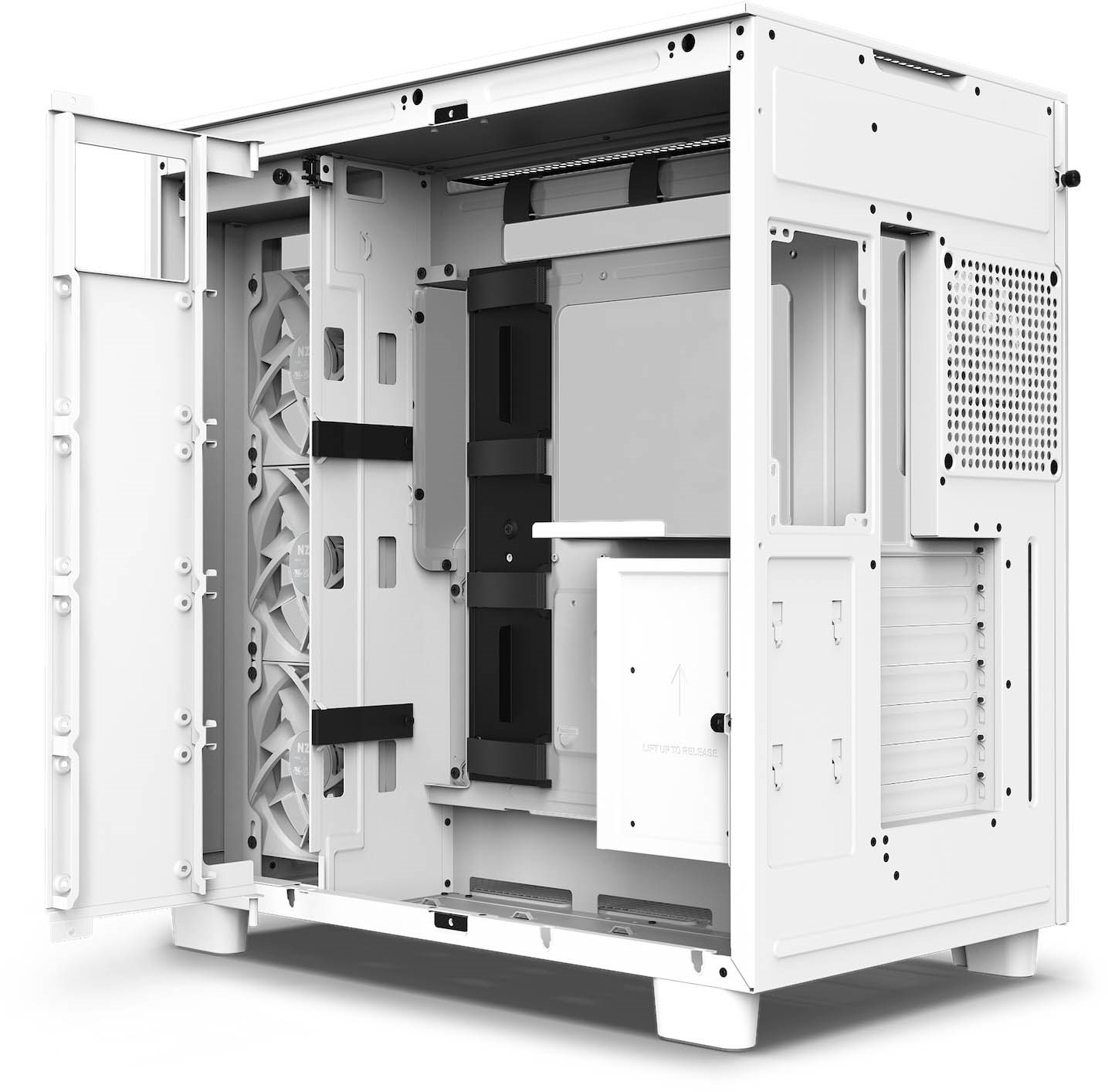 NZXT H9 Flow Mid Tower Gaming Case - White - CM-H91FW-01 | CCL