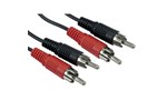 Cables Direct 1.2m Twin RCA Audio Cable