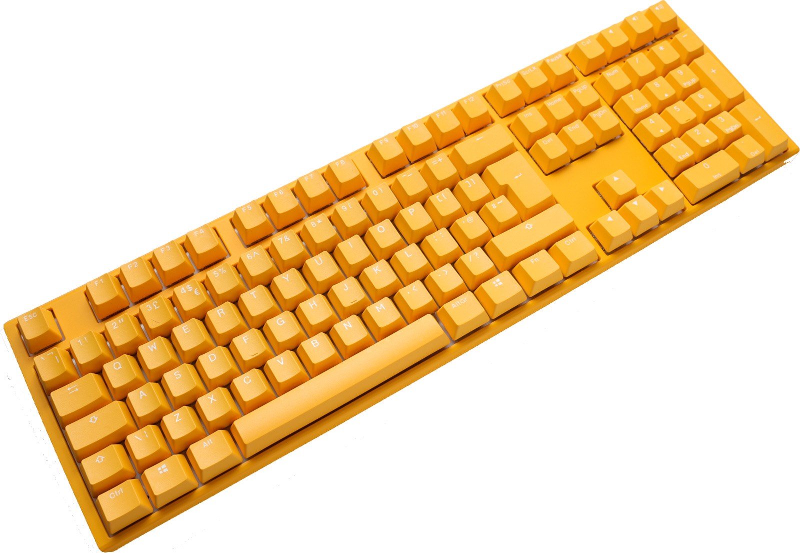 yellow led keyboard