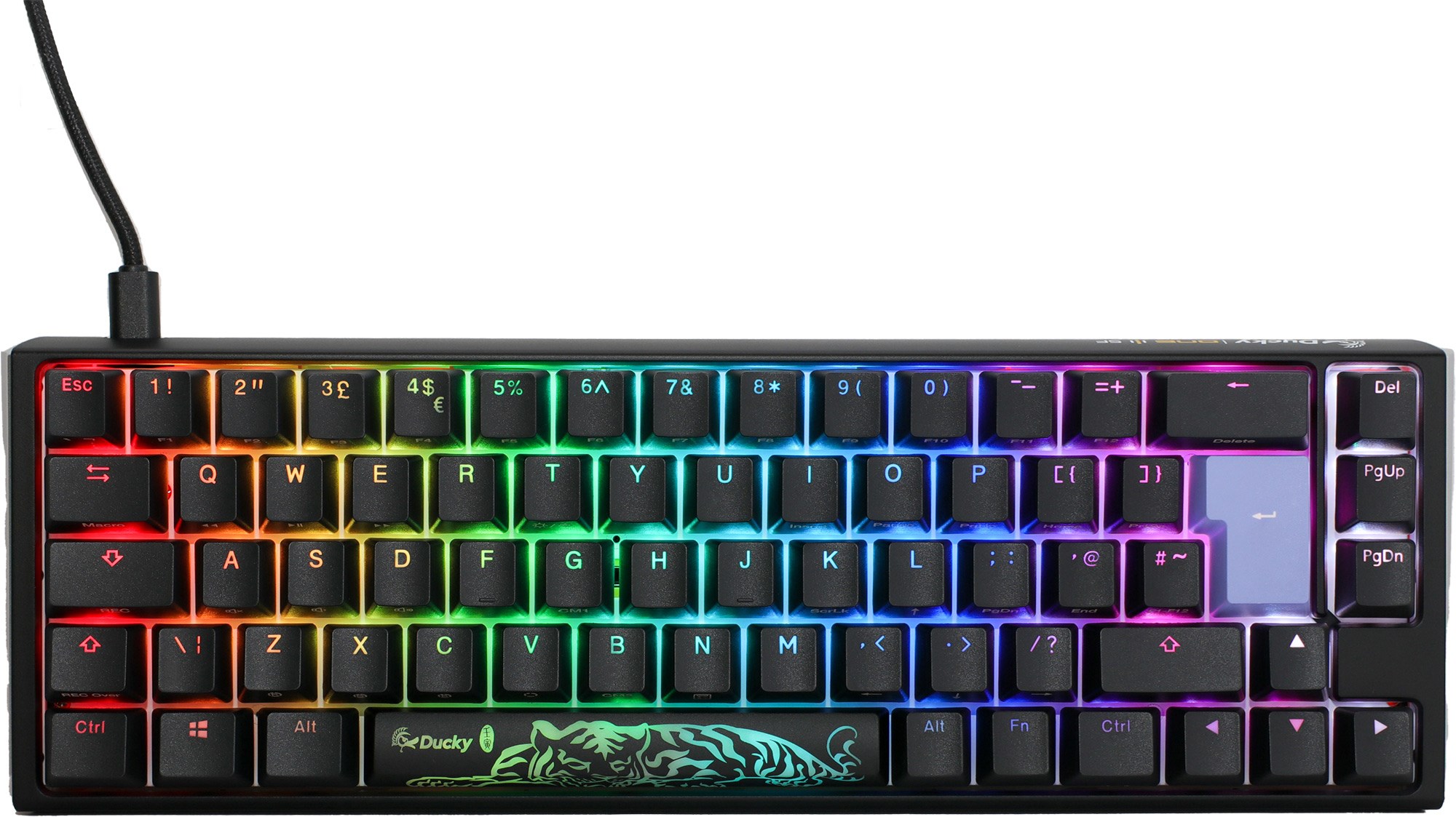 Ducky One 3 Classic SF Mechanical USB Keyboard in Galaxy Black, 65%, RGB,  UK Layout, Cherry MX Black Switches - DKON2167ST-AUKPDCLAWSC1 | CCL