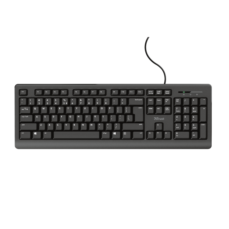 Trust TK-150 Keyboard USB QWERTY UK English Black