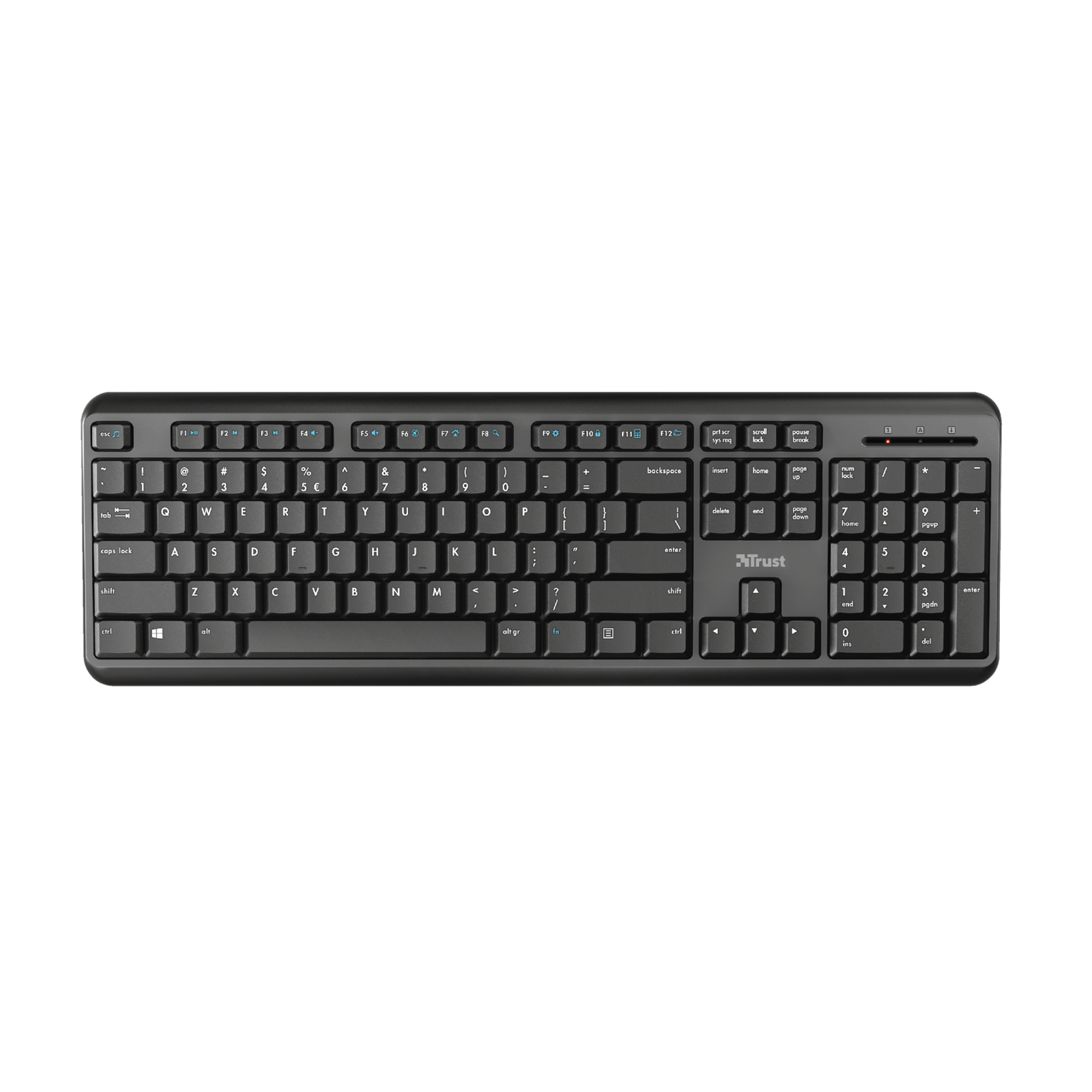 Trust TK-350 Keyboard RF Wireless QWERTY UK English Black