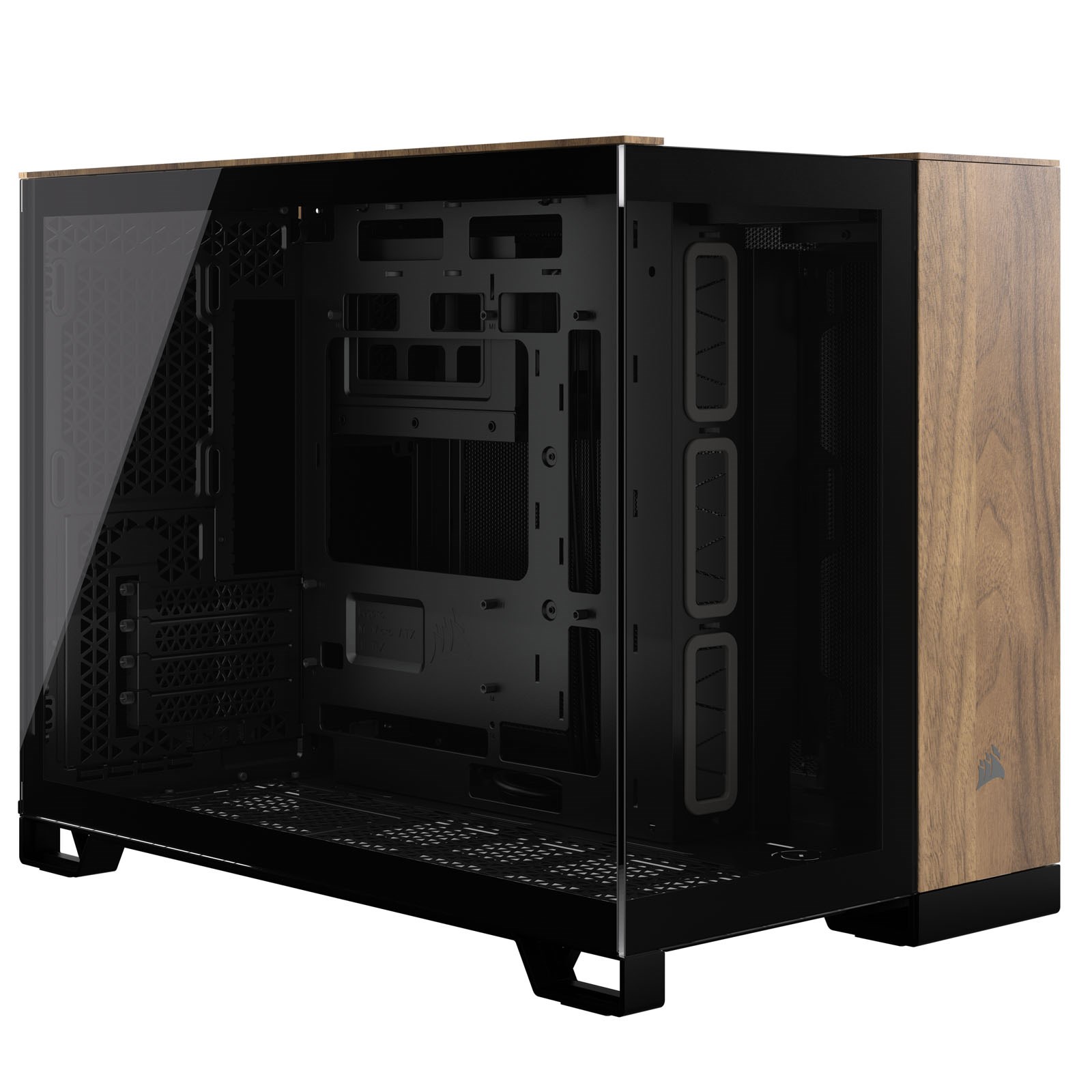 Corsair 2500X Walnut Mid Tower Case - Black