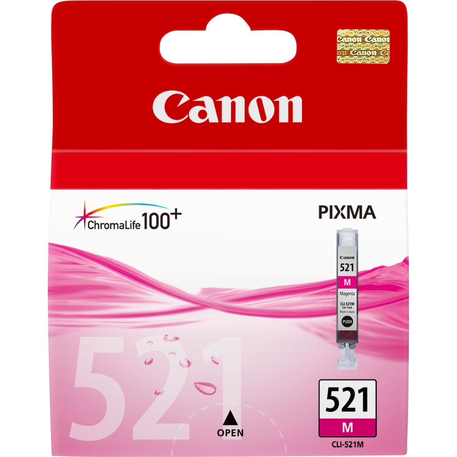 Canon CLI-521M Ink Cartridge - Magenta, 9ml (Yield 471 Pages)