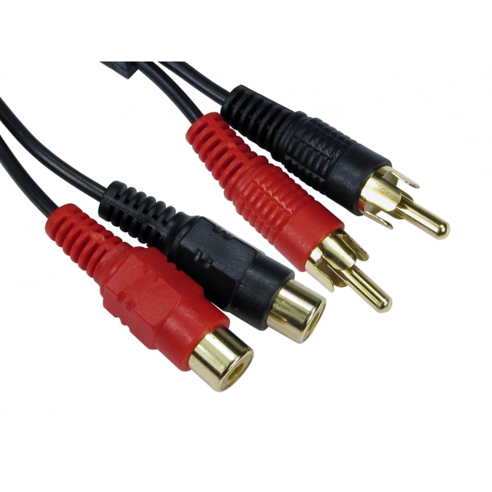 Photos - Cable (video, audio, USB) Cables Direct 3m Twin RCA Extension Cable 2RR-303 