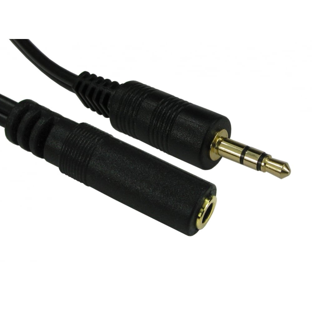 Photos - Cable (video, audio, USB) Cables Direct 2m 3.5mm Stereo Extension Cable, Black 2TT-102 