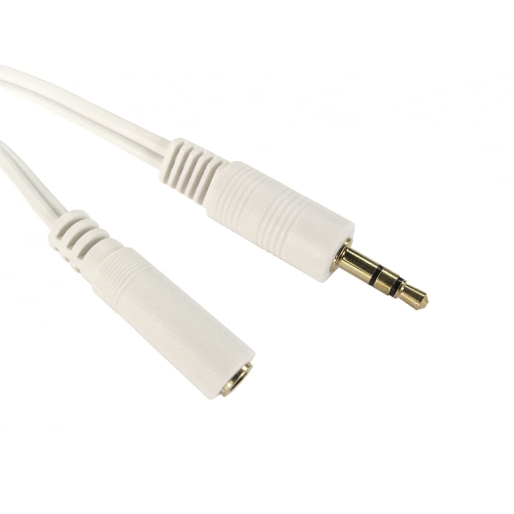 Photos - Cable (video, audio, USB) Cables Direct 5m 3.5mm Stereo Extension Cable, White 2TT-105WHT 