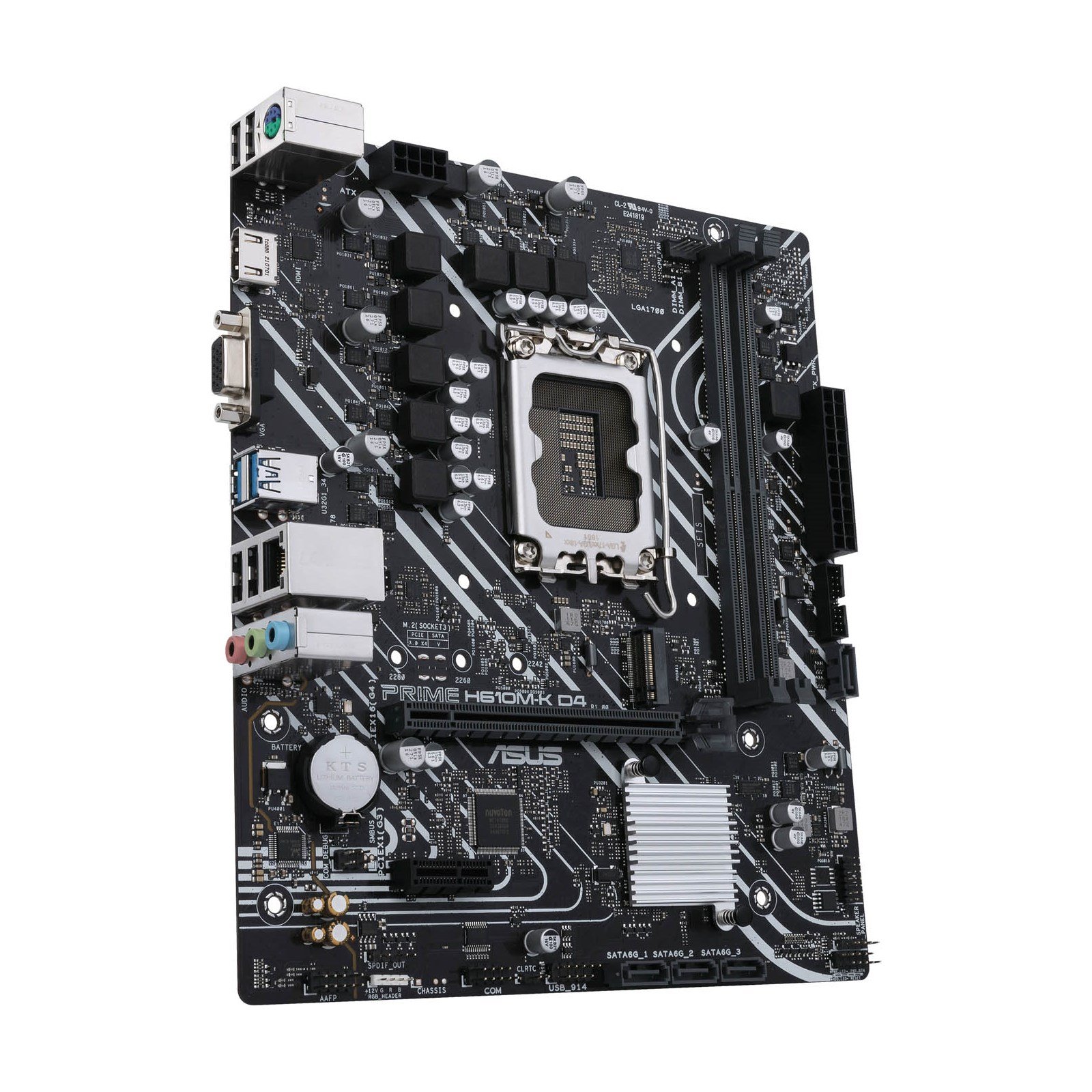 ASUS Prime H610M-K D4 Intel Socket 1700 Motherboard - PRIME H610M-K D4 ...