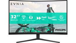 Philips Evnia 32M2C3500L 32" QHD 1440p Curved Gaming Monitor - VA, 180Hz, 1ms