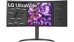 LG UltraWide 34WQ75C-B 34" UltraWide Curved Monitor - IPS, 60Hz, 5ms, Speakers