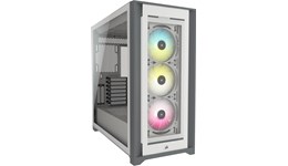 Corsair iCUE 5000X RGB Mid Tower Gaming Case - White 