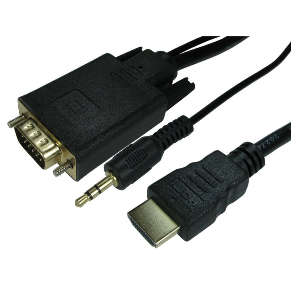 Photos - Cable (video, audio, USB) Cables Direct 1.8m HDMI to VGA with Audio Cable 77HDMI-VGCBL044 
