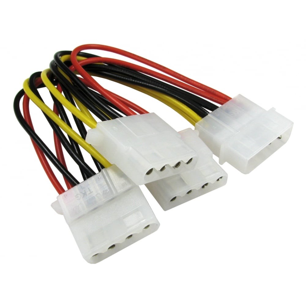 Cables Direct Molex to Triple Molex Power Splitter Cable