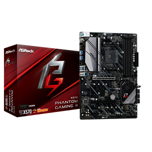 ASRock X570 Phantom Gaming 4 AMD Socket AM4 X570 Chipset ATX Motherboard