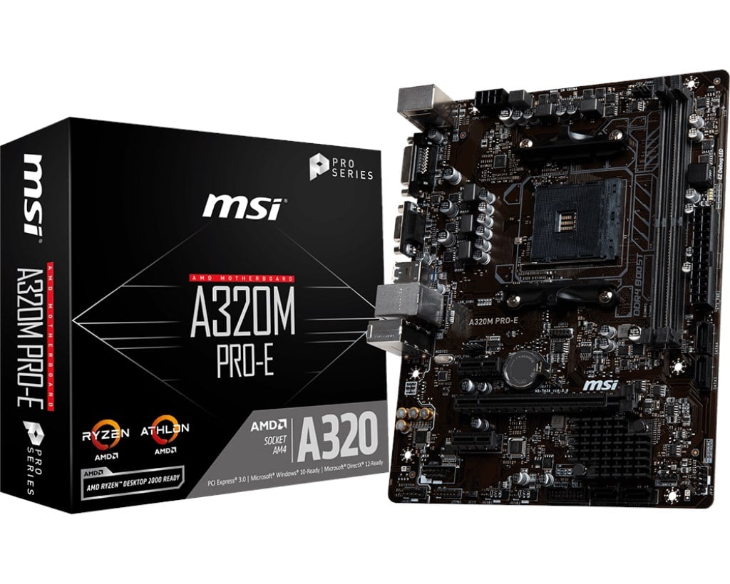 Msi a320m a pro какие процессоры поддерживает