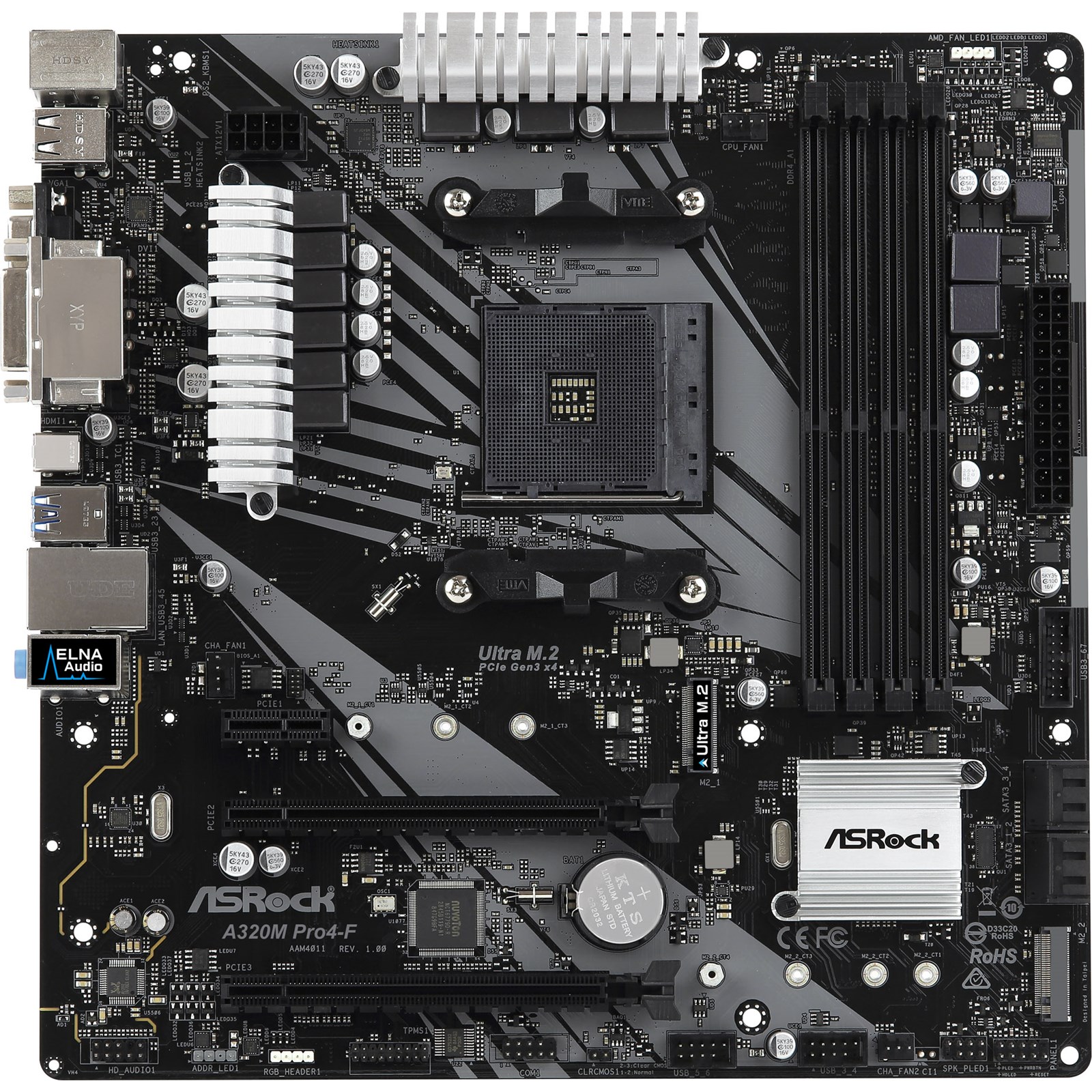 Asrock a320m pro4 f какие процессоры поддерживает