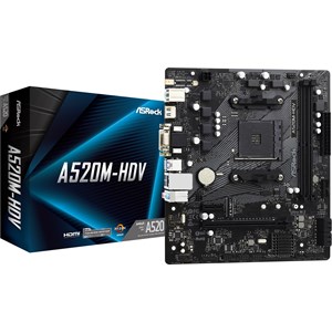 ASRock A520M-HDV AMD Socket AM4 A520 Chipset MicroATX Motherboard