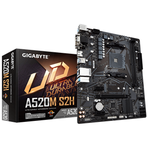 Gigabyte A520M S2H AMD Socket AM4 A520 Chipset MicroATX Motherboard