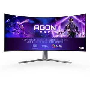 AOC AGON PRO AG456UCZD 45 inch UWQHD 240Hz OLED Curved Gaming Monitor