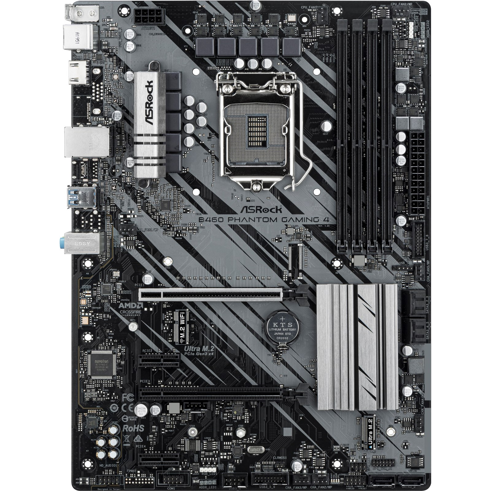 Asrock b460 phantom gaming 4 bios настройка