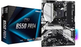 ASRock B550 Pro4 ATX Motherboard for AMD AM4 CPUs