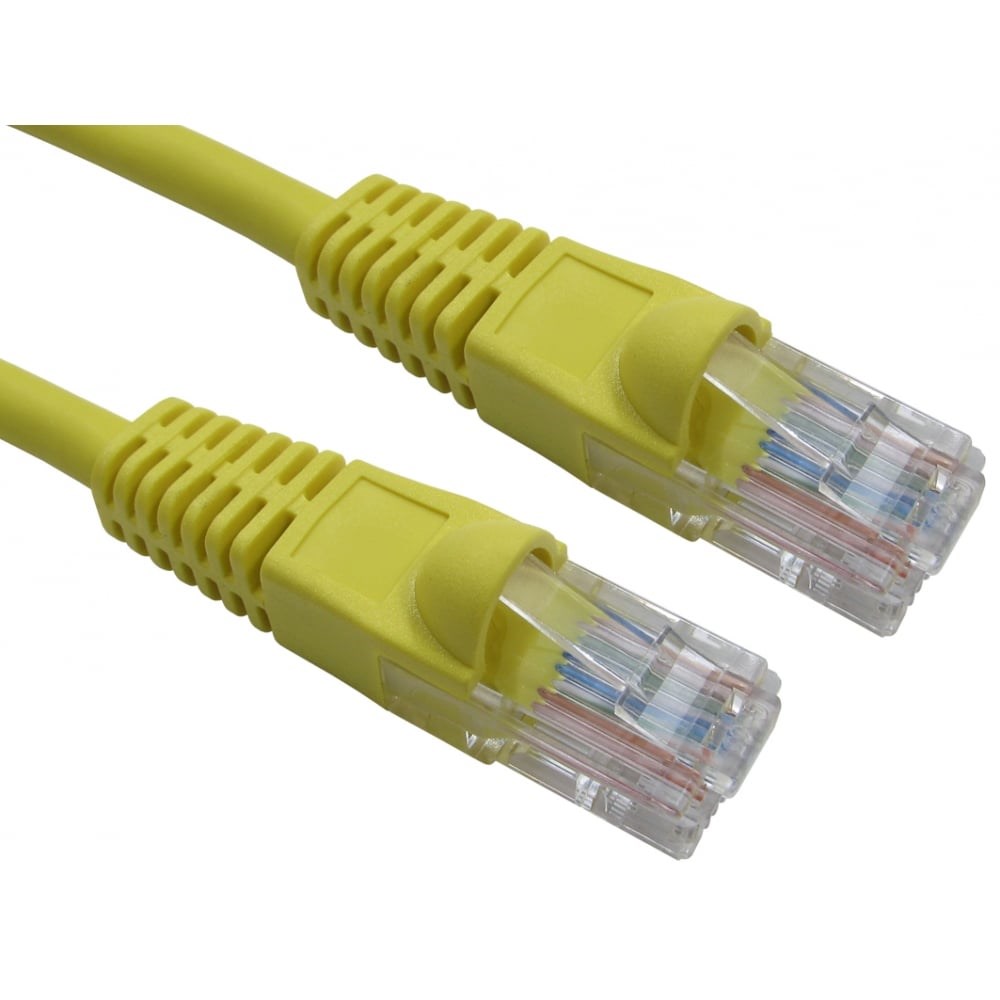 Cables Direct 15m CAT5E Patch Cable (Yellow)