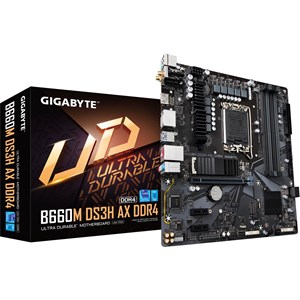 Gigabyte B660M DS3H AX DDR4 Motherboard, mATX, Intel Socket 1700, B660 Chipset