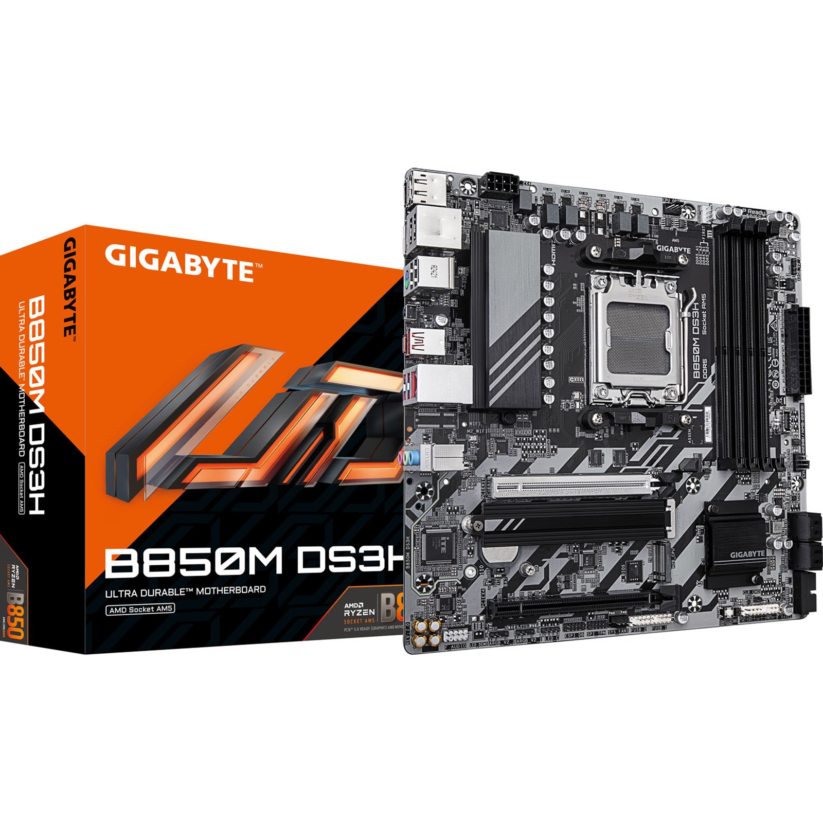 Gigabyte B850M DS3H mATX Motherboard For AMD AM5 CPUs